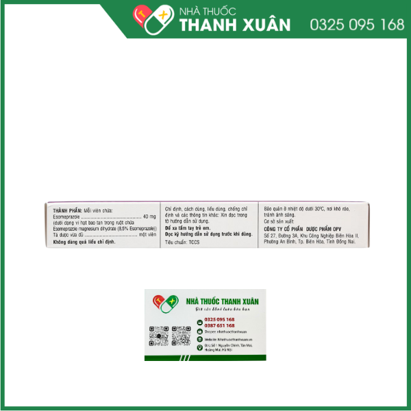 Mepilori 40 điều trị bệnh trào ngược dạ dày, loét dạ dày tá tràng